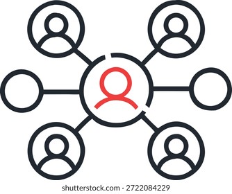 Ícones de comunicação modernos definidos para mensagens, bate-papo, e-mail, mídia social, suporte ao cliente e design de interação digital