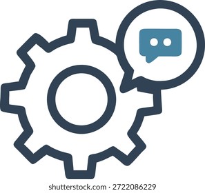 Modern Communication Icons Set for Messaging, Chat, Email, Social Media, Customer Support and Digital Interaction Design