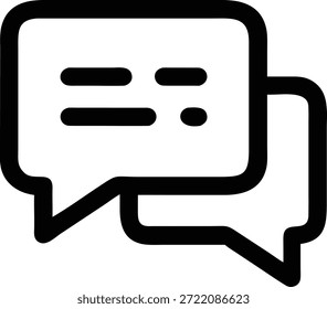 Modern Communication Icons Set for Messaging, Chat, Email, Social Media, Customer Support and Digital Interaction Design
