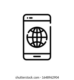 Modern Communication Line Icon. vector illustration. EPS 10