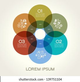 Banner moderno de tecnología de la comunicación. Ilustración vectorial. Diseño de plantillas infográficas - Formas geométricas originales. Ideal para mostrar datos e información con estilo moderno.