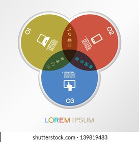 Modern communication technology banner. Vector illustration. Infographic template design - Original geometric shapes. Ideal to display data and informations with modern style.