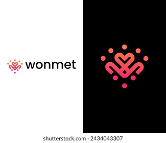 Modern Community icon logo design template vector design