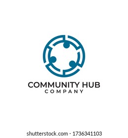 modern community logo hub for your brand and company.