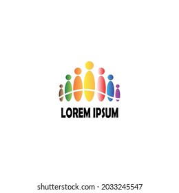 Modern community logo. vector illustration