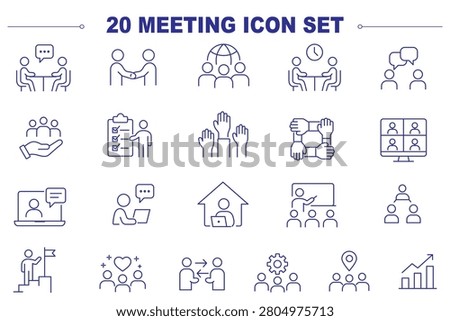 Modern Community web icons in line style. People, family, friendship, community, neighborhood, inclusion. Editable stroke. Vector illustration. charity web icons set. help, assistance, volunteer icons