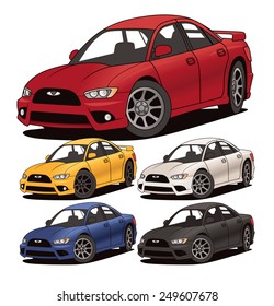 Modern Compact Car