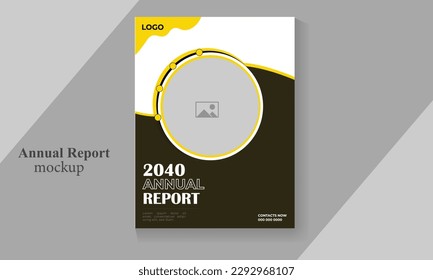 Modern company annual report  flyer template