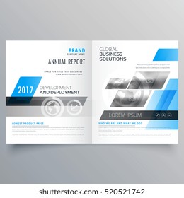 modern company brochure bifold template layout for your business brand