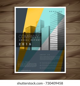 modern company brochure design in multi color style