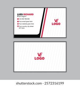 Modern company business card template 