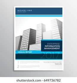 modern company business flyer brochure design with minimal shapes