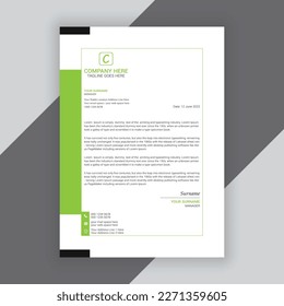 Modern company or business letterhead vector template