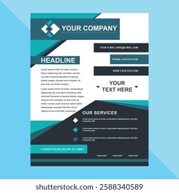 Modern company business marketing agency flyer template