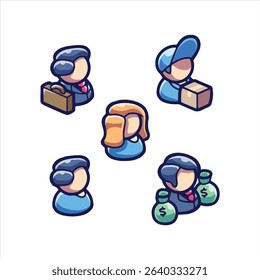 Modern Company Icons – Editable Vector Business Symbols Set