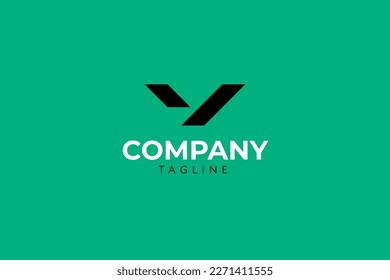 Modern company letter  v logo design. modern, minimalist, icon, Vector