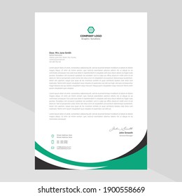 Modern company letterhead Template Design