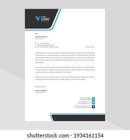 Modern company letterhead Template Design