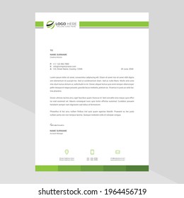 Modern company letterhead Template Design