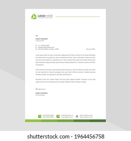 Modern company letterhead Template Design