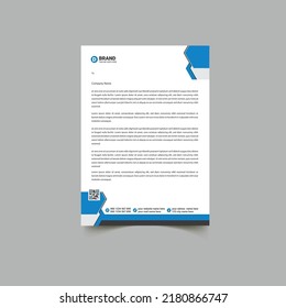 Modern company letterhead Template Design.Simple minimalist letterhead.elegant orange letterhead template design.business templates for your project.clean design and Vector illustration A4 cover.