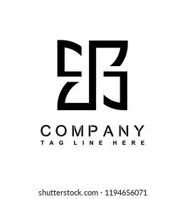 Modern company logo design vector