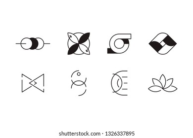Modern company logo design vector