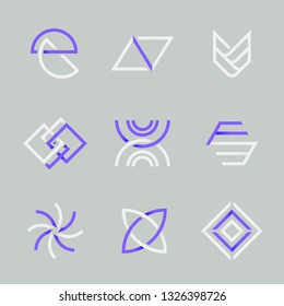 Vector de diseño de logotipo de empresa moderna