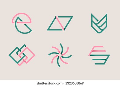Modern company logo design vector
