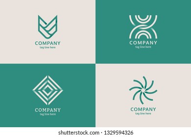 Vector de diseño de logotipo de empresa moderna