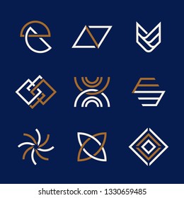 Modern company logo design vector