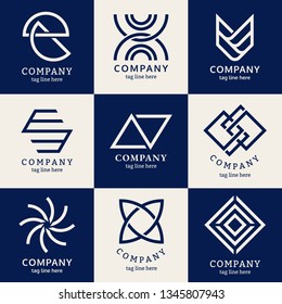 Modern company logo design vector