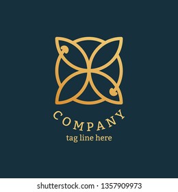 Modern company logo design vector
