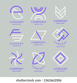 Modern company logo design vector