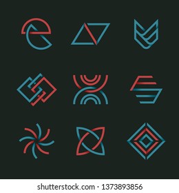 Modern company logo design vector