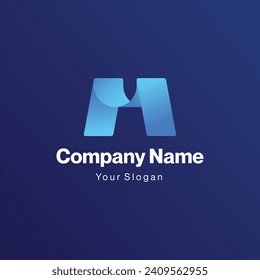 Modern company logo, Letter M, corporate logo, business brand, new logo, financial,