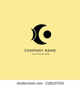 Modernes Firmenlogo mit einfachem Vektorstil