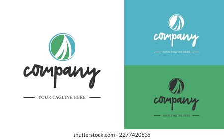 Modern Company Logo Vector Design Element For Your Company Logo. Flat Vector Company Logo Design Template Element