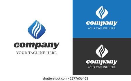 Modern Company Logo Vector Design Element For Your Company Logo. Flat Vector Company Logo Design Template Element