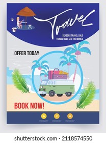 Modern Company Tours Travel Flyer Design