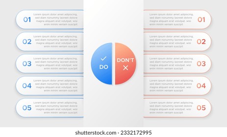 Modern Comparison Business Infographic Template Design