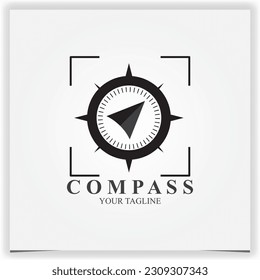 modern compass logo premium elegant template vector eps 10