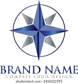 Modern Compass, norte Vector Logo Diseño para descargar