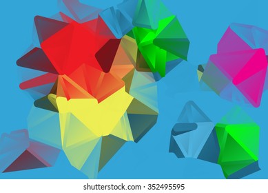 Modern complex polygonal mosaic colorful background, Vector illustration EPS10