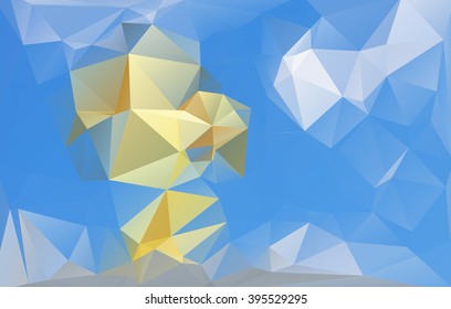 Modern complex polygonal mosaic colorful background, Vector illustration EPS10