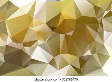 Modern complex polygonal mosaic gold silver colorful background, Vector illustration EPS10