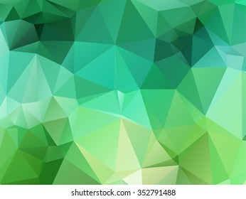 Modern complex polygonal mosaic green, teal colorful background, Vector illustration EPS10