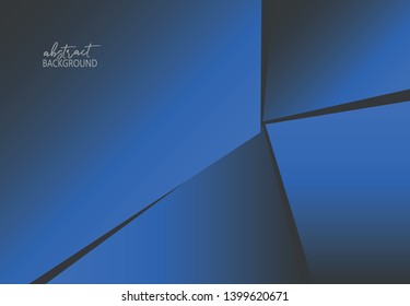 Modern composition created with bent and cut metal plates. Abstract vector background.