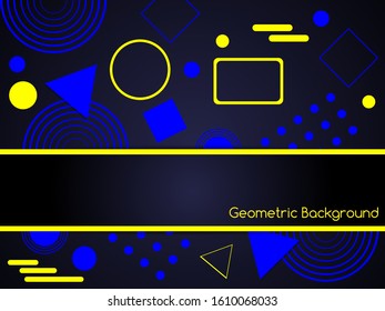 Modern composition with geometric shapes. Trendy geometric background. Simple geometric shapes. EPS 10 vector illustration.