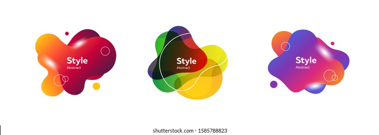 Modern composition of stylish abstract geometric forms. Design template for logo, flyer or presentation. Abstract form dynamic composition. Modern style vector illustration